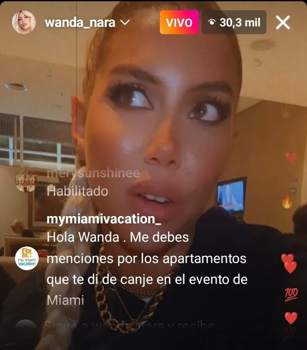 Wanda Nara Vivo Departamento Miami