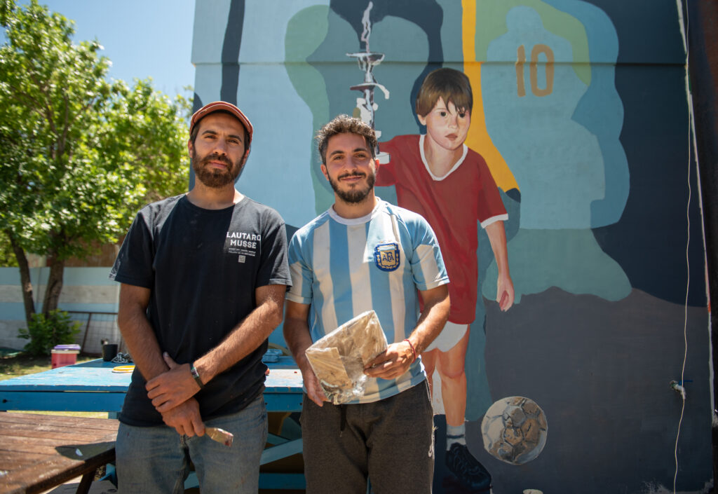 barrio messi mural muralistas