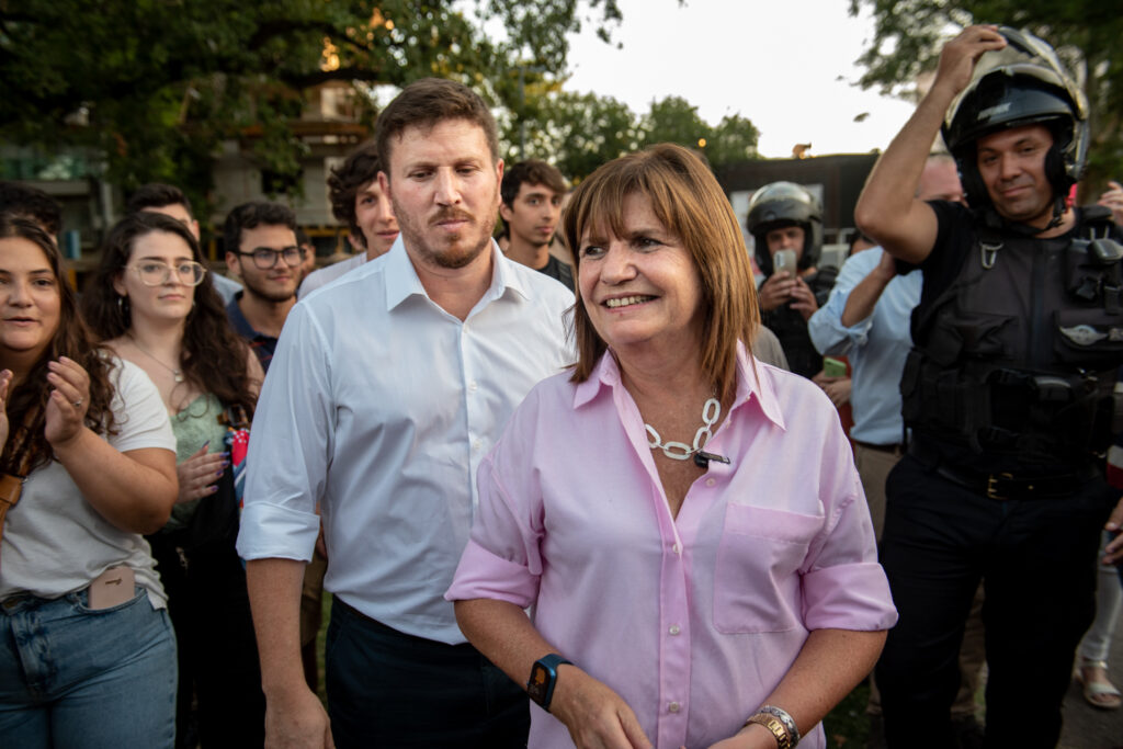 Patricia Bullrich y Federico Angelini