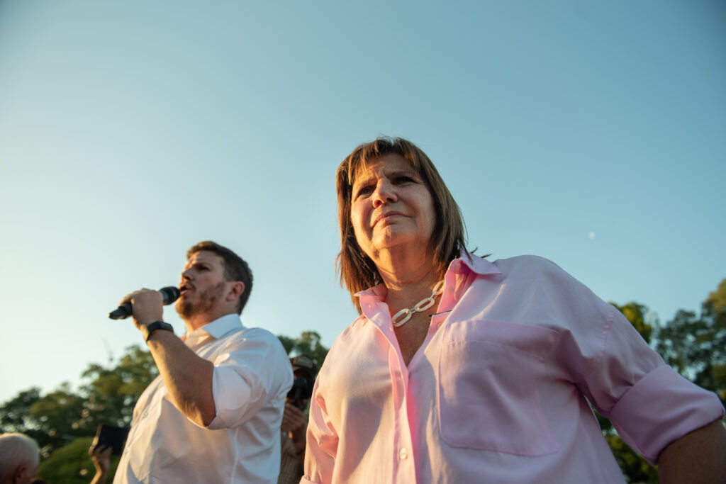 Patricia Bullrich y Federico Angelini