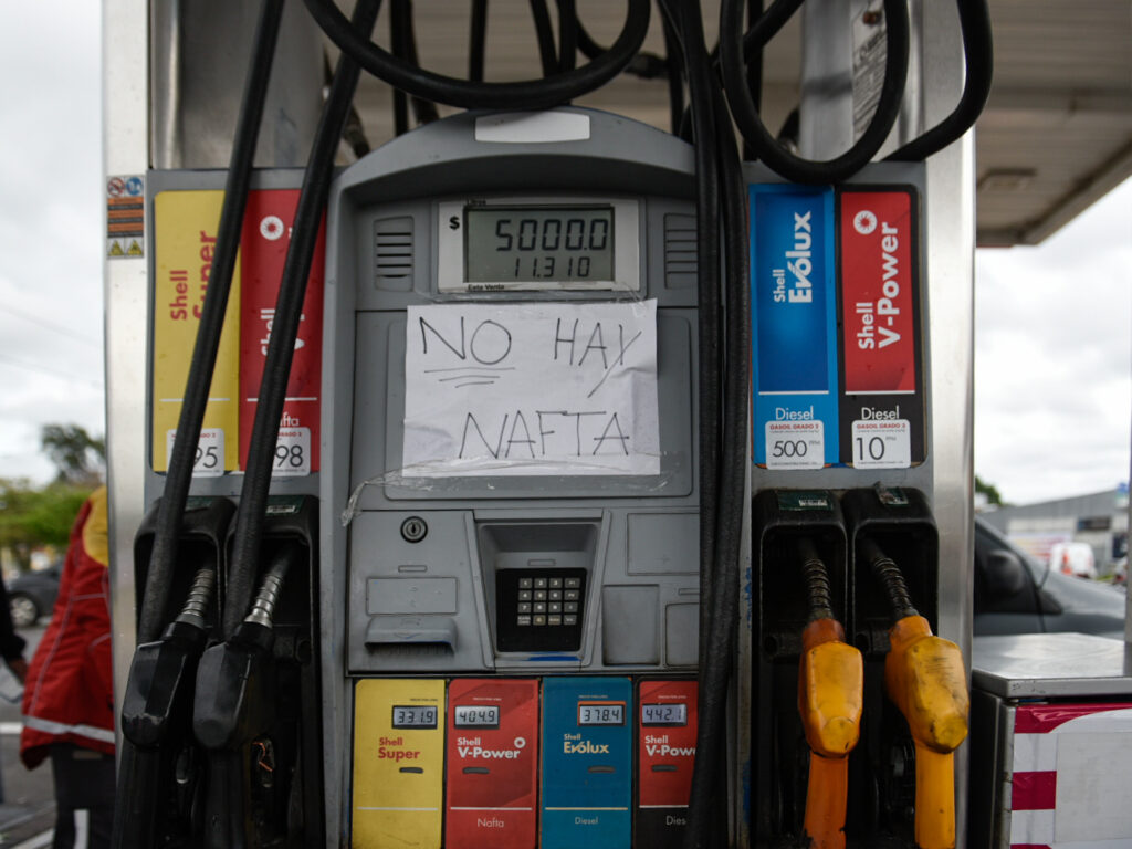 shell no hay nafta