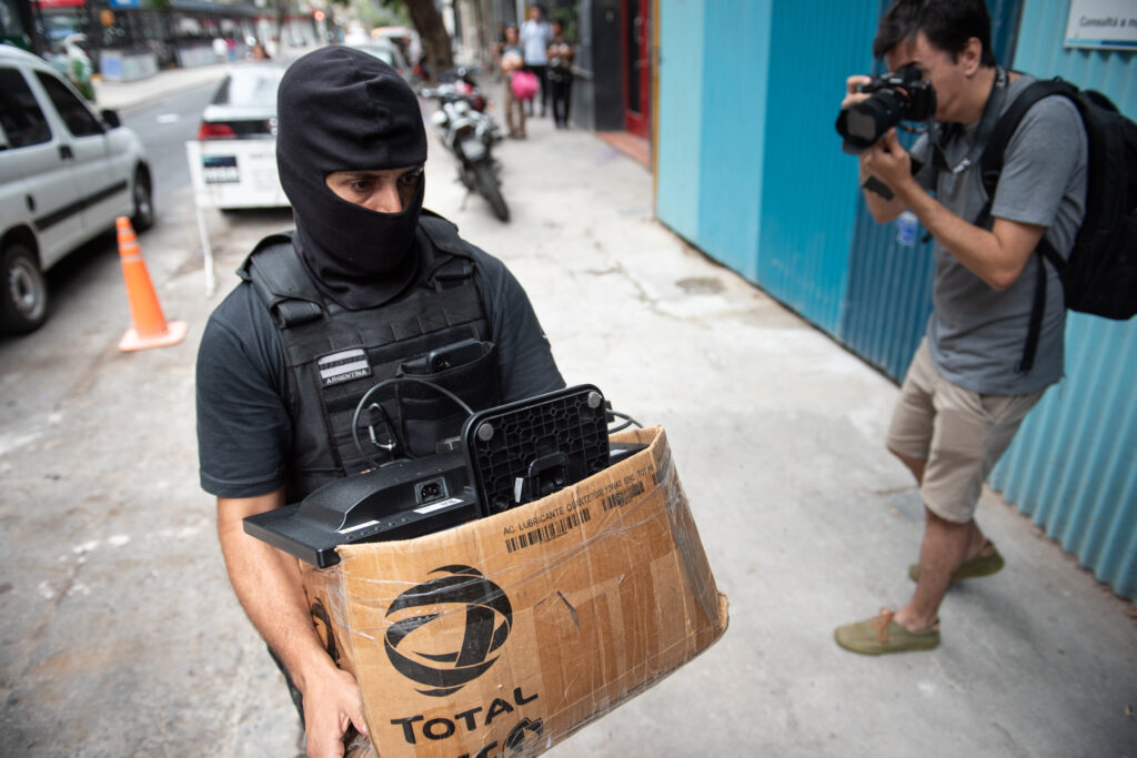 Pillin Bracamonte material secuestrado