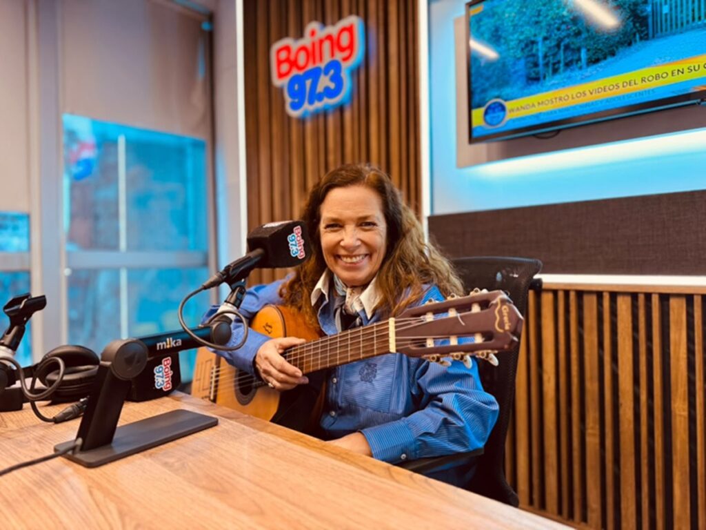 Sandra Mihanovich pasó por los estudios de Boing