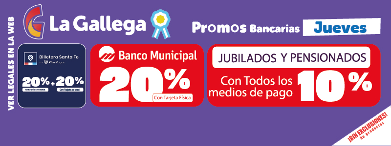PROMOCIÓN BANCOS (JUEVES)