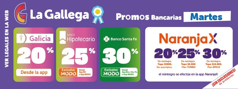 PROMOCIÓN BANCOS (MARTES)