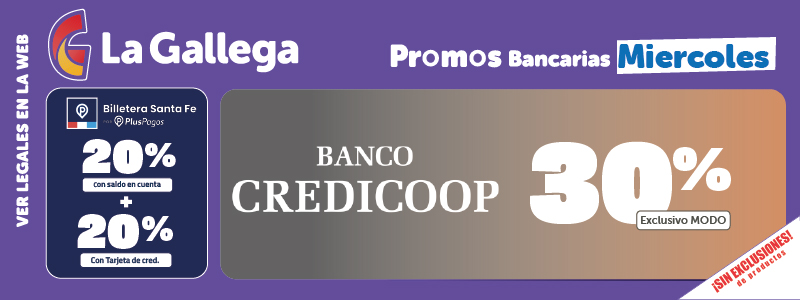 PROMOCIÓN BANCOS (MIÉRCOLES)