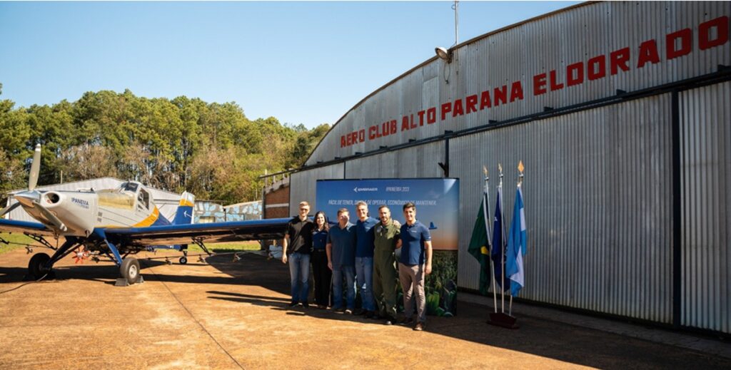 Demostración realizada en el Aero Club Alto Paraná, Eldorado, Misiones.