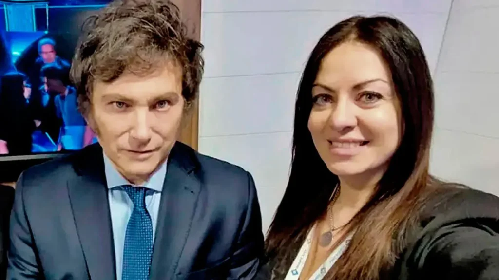 La Ministra Sandra Pettovelo y el Presidente Javier Milei.